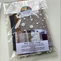 Image 1 of Sheer and semi-sheer fabric scraps