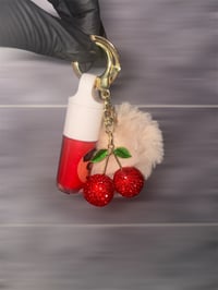 Image 3 of  Pom Pom & Cherry Keychain – Apple Scent 🍏