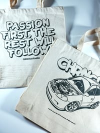 Image 2 of CHRNCLS "Passion First" Canvas Tote Bag