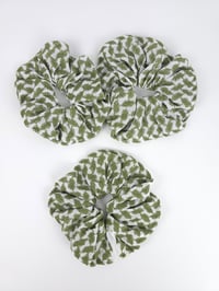 Image 4 of Olive Keffiyeh Scrunchie
