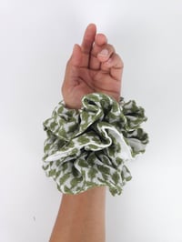 Image 1 of Olive Keffiyeh Scrunchie