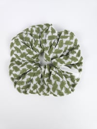 Image 2 of Olive Keffiyeh Scrunchie