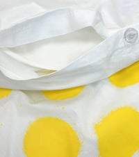 Image 3 of White / Unfinished Yellow Polka