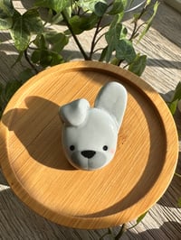 Image 1 of Gray bunny pin