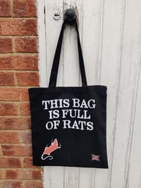 Image 1 of FULL OF RATS tote bag