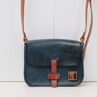 Image 1 of STUDIO LINE Small Crossbody Sling navy and brown
