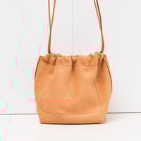 Image 3 of Scrunchy Suede Sling in muted butter