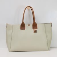 Image 1 of Slouchy 3-panel Tote in pebbled mint