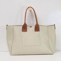 Image 3 of Slouchy 3-panel Tote in pebbled mint