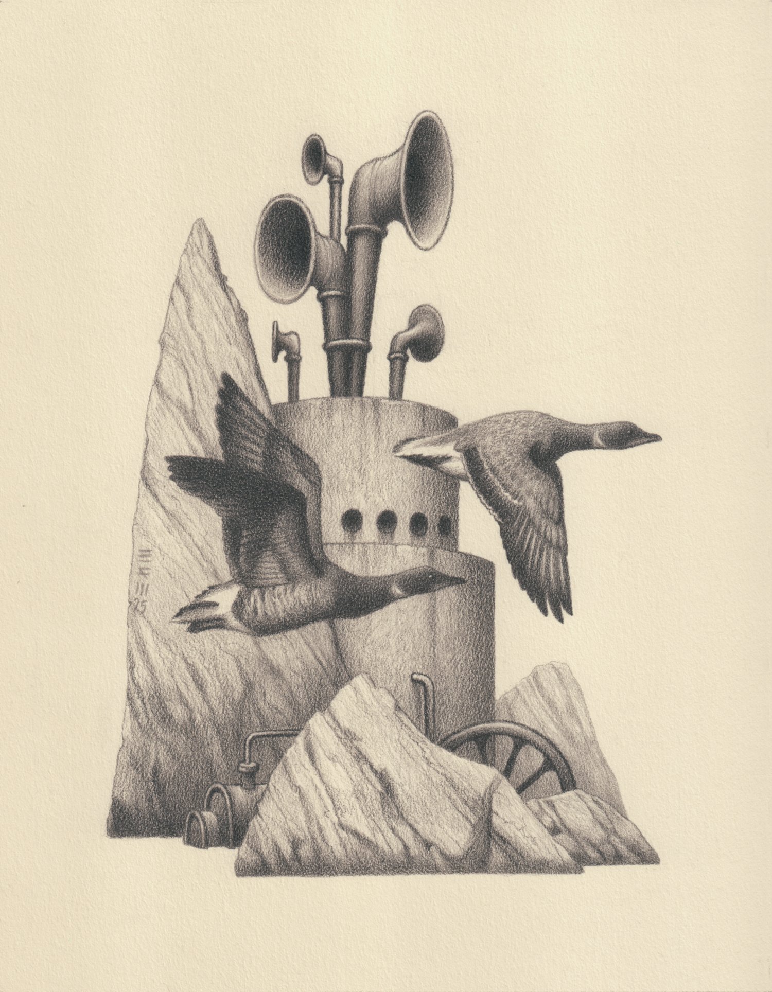 Image of Original Drawing | Alarm Call V