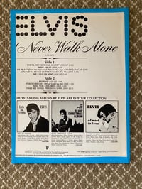 Image 2 of Upcycled Album Cover Folder:  Elvis Presley - 'You'll Never Walk Alone' (1971)
