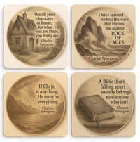 Image 1 of Coaster Set “Charles Spurgeon quotes”