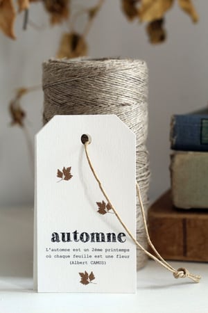 Image of Etiquette décorative automne