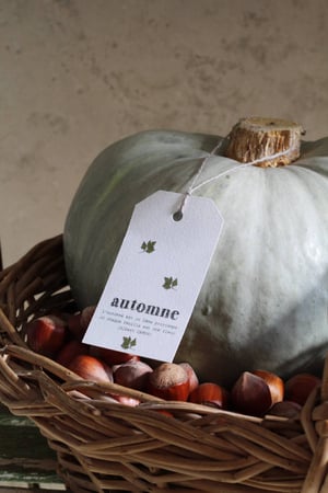 Image of Etiquette décorative automne