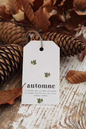 Image of Etiquette décorative automne