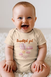 Image 1 of Organic Cotton Baby Grow “Beautiful girl”