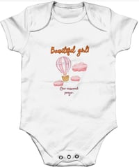 Image 2 of Organic Cotton Baby Grow “Beautiful girl”