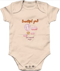 Image 3 of Organic Cotton Baby Grow “Beautiful girl”