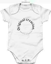 Image 3 of Organic Cotton Baby Grow “Made in the Image of God”