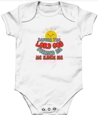 Image 4 of Organic Cotton Baby Grow “Before the Lord God formed me, He Knew me”
