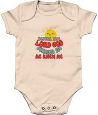 Image 2 of Organic Cotton Baby Grow “Before the Lord God formed me, He Knew me”