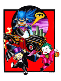 Batman justice painting print 