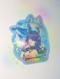 Image 2 of JUTRO MASZ KASTRACJĘ Lauma Holographic Sticker