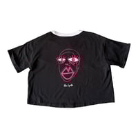 Image 1 of T-shirt crop Adidas - Visage rose