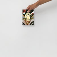 Image 4 of The Finale of Frustration - 5x7 - Matte Giclee Print - Samurai - Torn Paper Collage - Fine Art Print