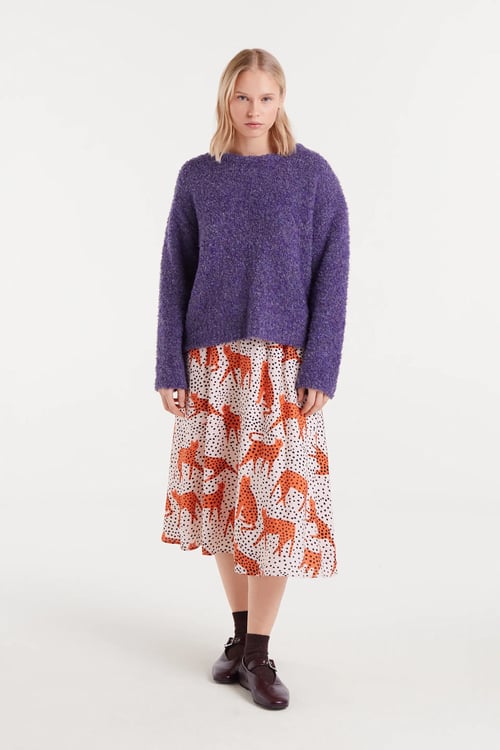 Image of 1-Jersey punto con textura morado