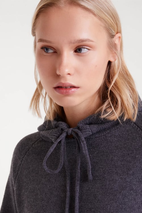 Image of 1-Jersey sudadera punto fino gris