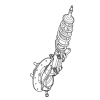 Passanger side strut assembly loaded 
