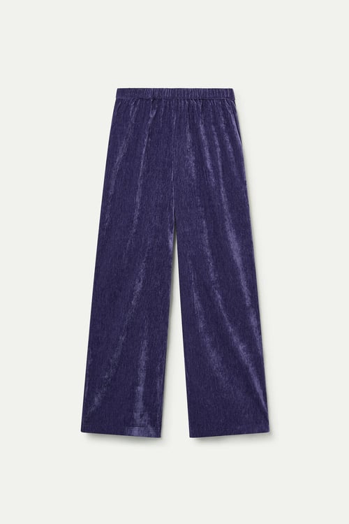 Image of 2-Pantalón terciopelo morado
