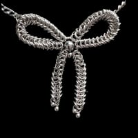 Image 3 of metal bow necklace 