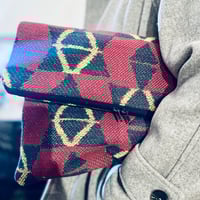 Berry Blue and Gold Clutch