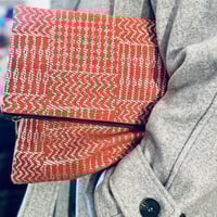 Orange and Sand Clutch