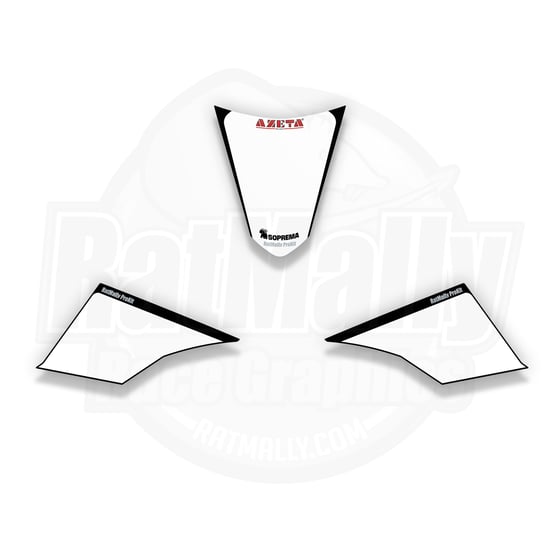 Image of Race style number boards. Kawasaki ZX-4RR
