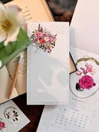 Image 4 of Birth Month Flower Notepad & Stickers Gift Set