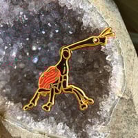 Image 2 of Giraffe Weevil Enamel Pin