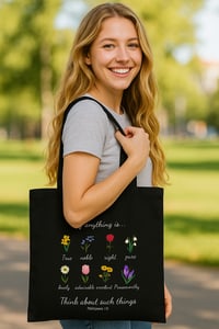 Image 1 of Tote Bag “Whatever is Pure”