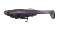 Image 1 of 6" "The Main Course" Pre-rigged Swimbait (Galaxy Purple)