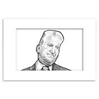 Image 2 of Joe Manchin | 4x6 | Original Graphite Drawing