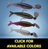 Image 1 of 3.3" Vibe-Slay (1 Vibrating Jig, 2 Soft Plastic Minnow Trailers)