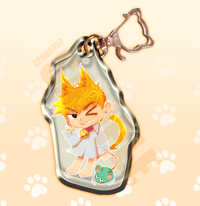 Image 2 of CHILLING CATS - Mirror Keychain