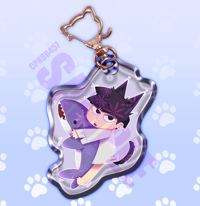 Image 3 of CHILLING CATS - Mirror Keychain