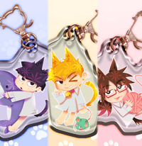 Image 1 of CHILLING CATS - Mirror Keychain