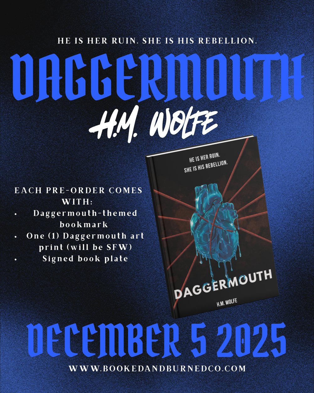 Image of Daggermouth by H.M Wolfe PRE-ORDER