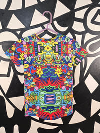 Image 3 of Kids/Toddler Infinite Geometric Realms Rainbow Shirt