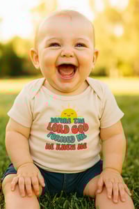 Image 1 of Organic Cotton Baby Grow “Before the Lord God formed me, He Knew me”