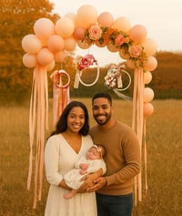 Image 4 of Pink and Peach Floral Wreath - Oval